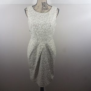 Saks Fifth Avenue Cheetah Print Shift Dress Sz 8